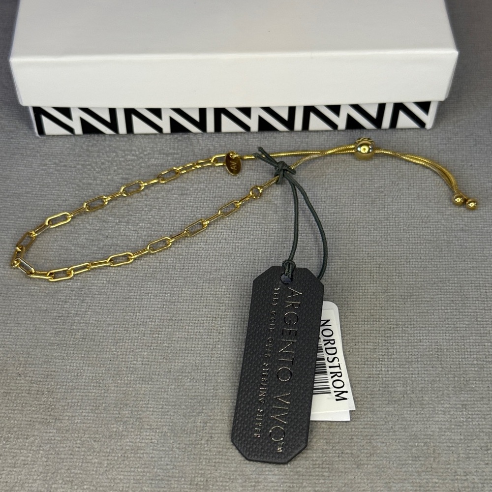 Argento Vivo Gold Adjustable Bracelet - Picture 9 of 16